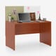 Luka Desk with White Board Marker and Pin Up Board (Oxford Cherry)
